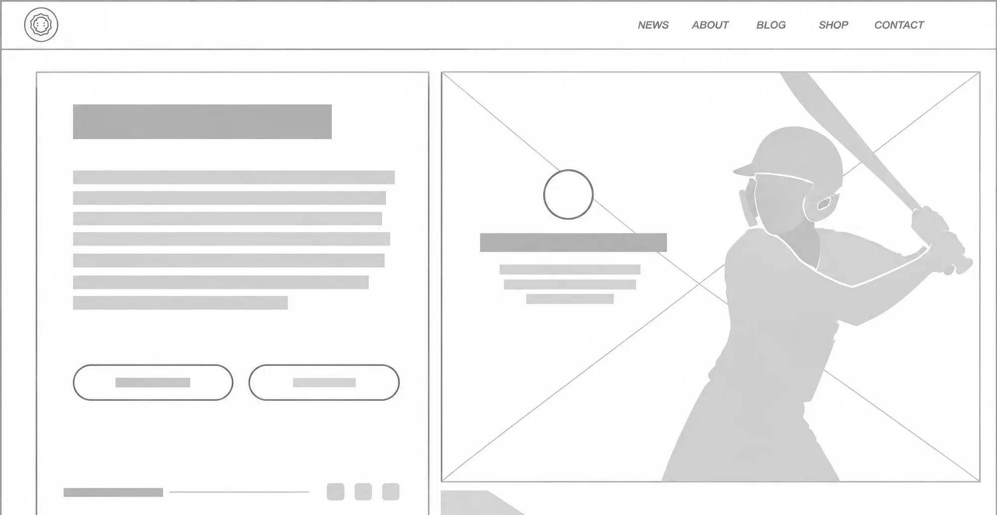 MoBearcats Website, wireframe