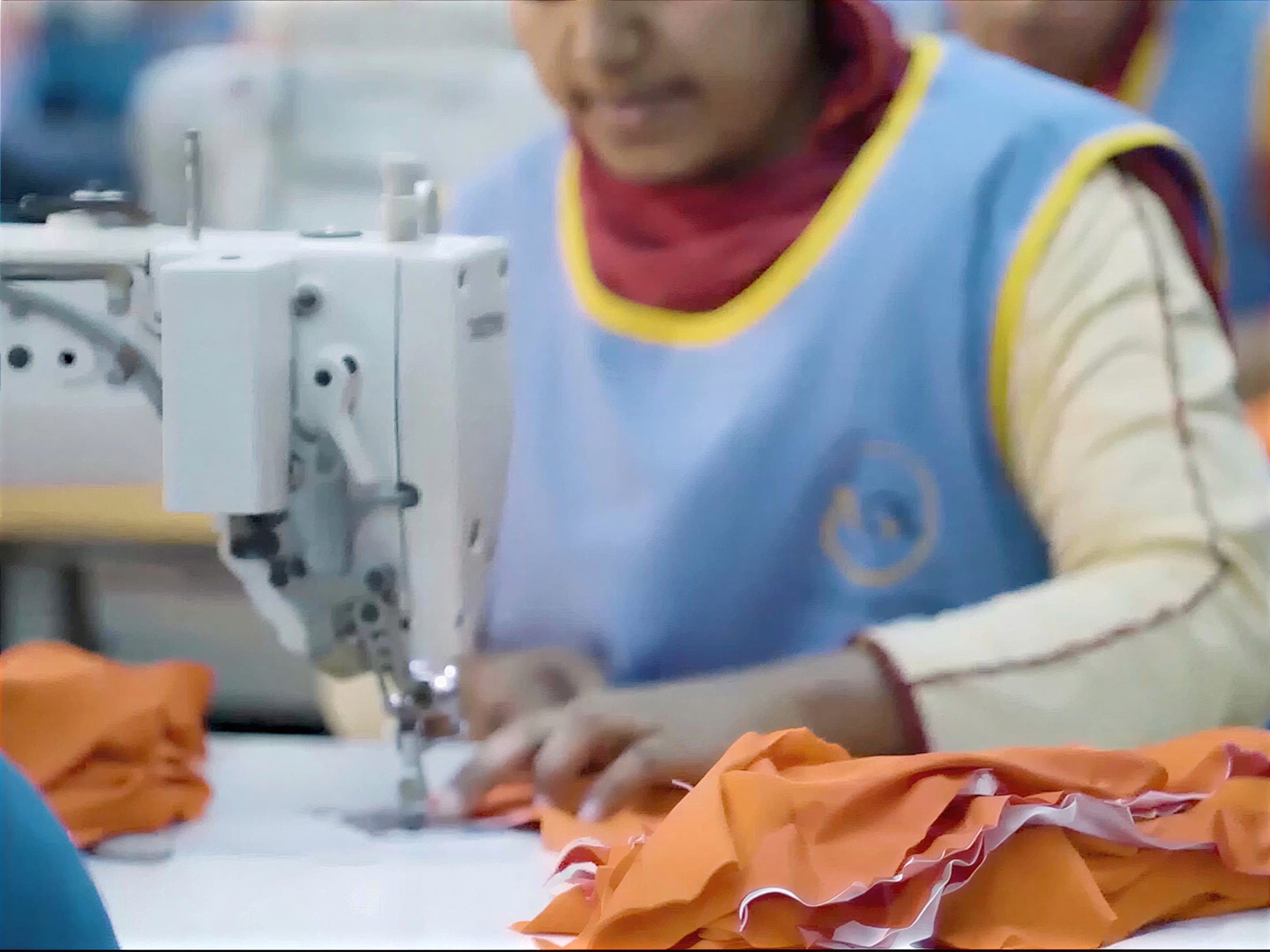 Sewing floor during the AQL shoot