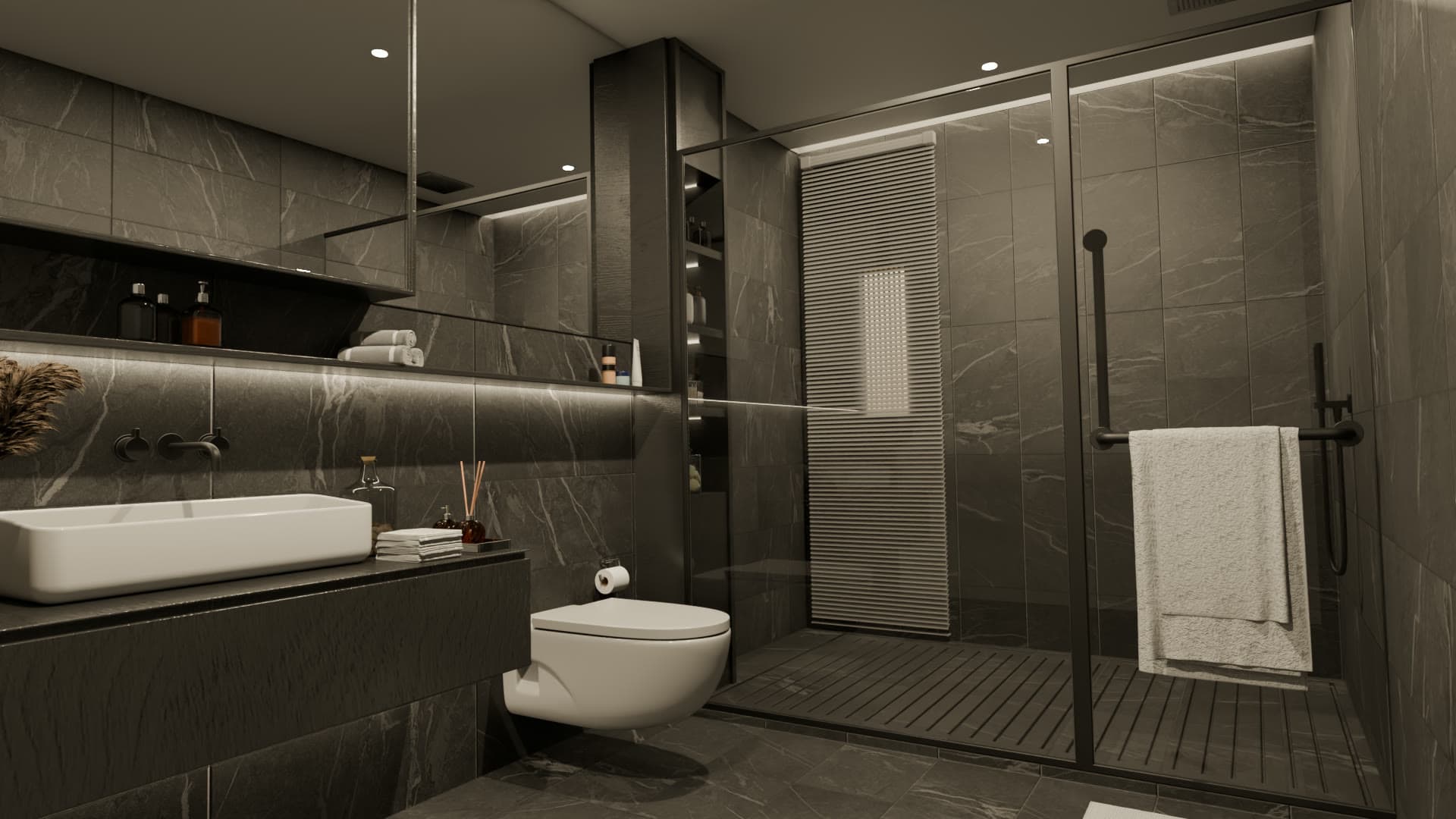 Courtyard Elwood, rendered