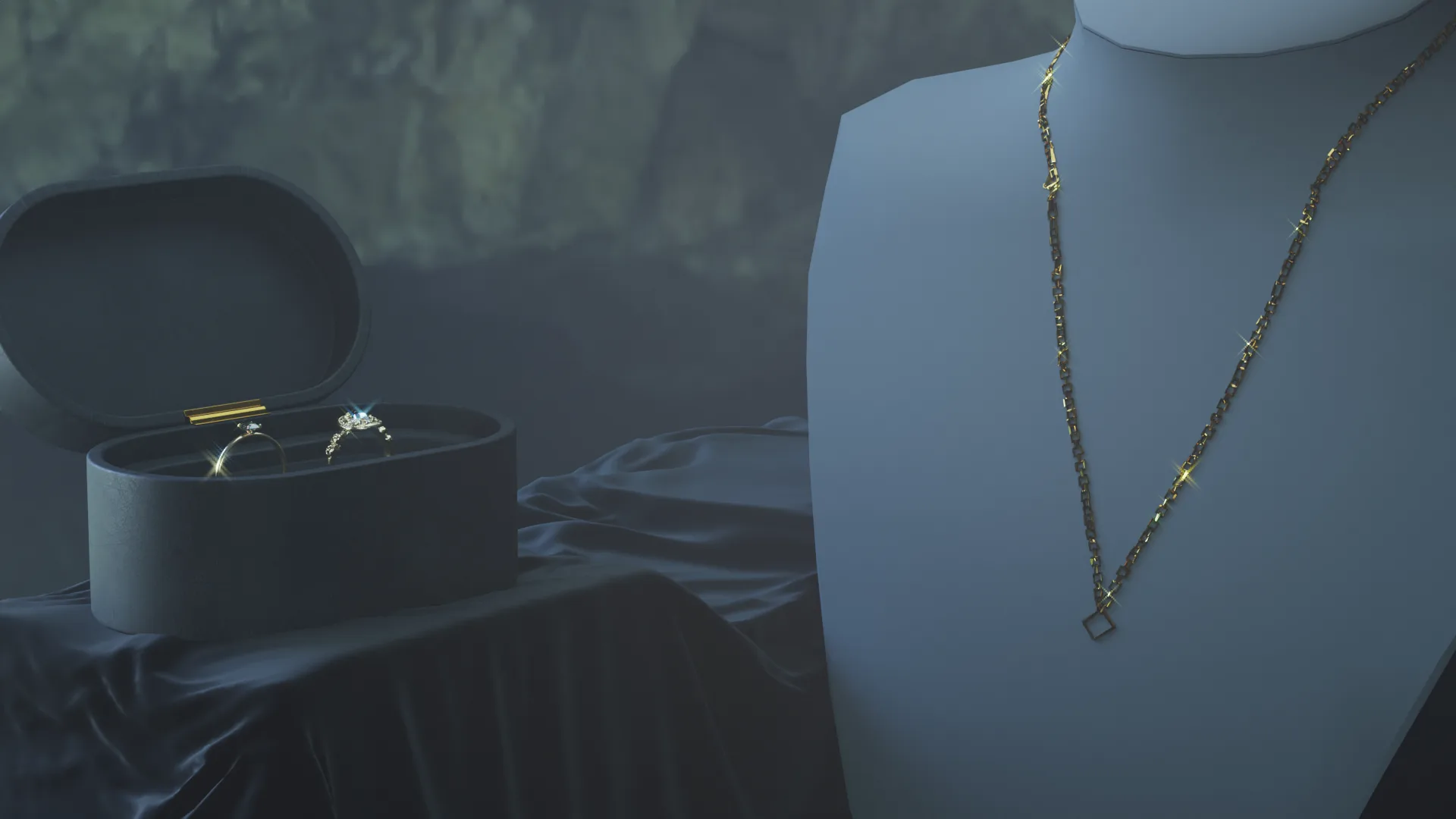 Eris Jewelry, rendered