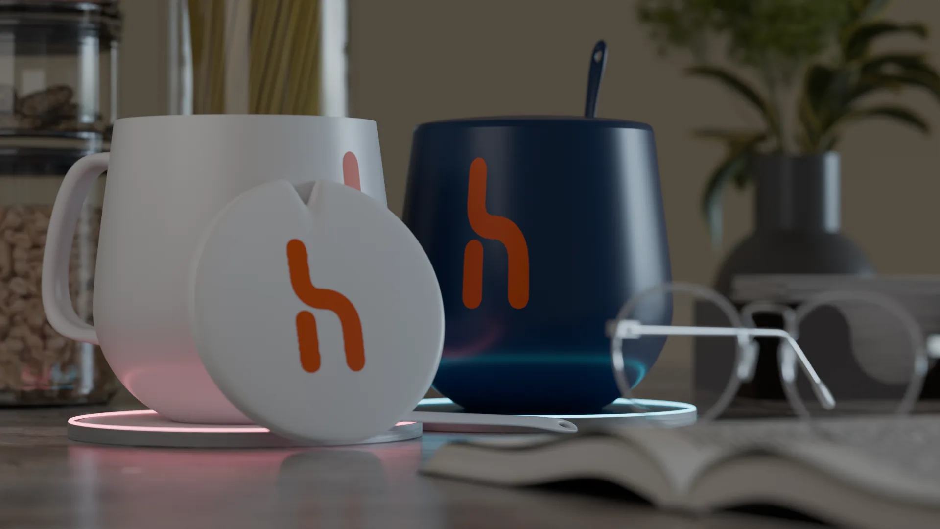 Hilio Drinkware, rendered