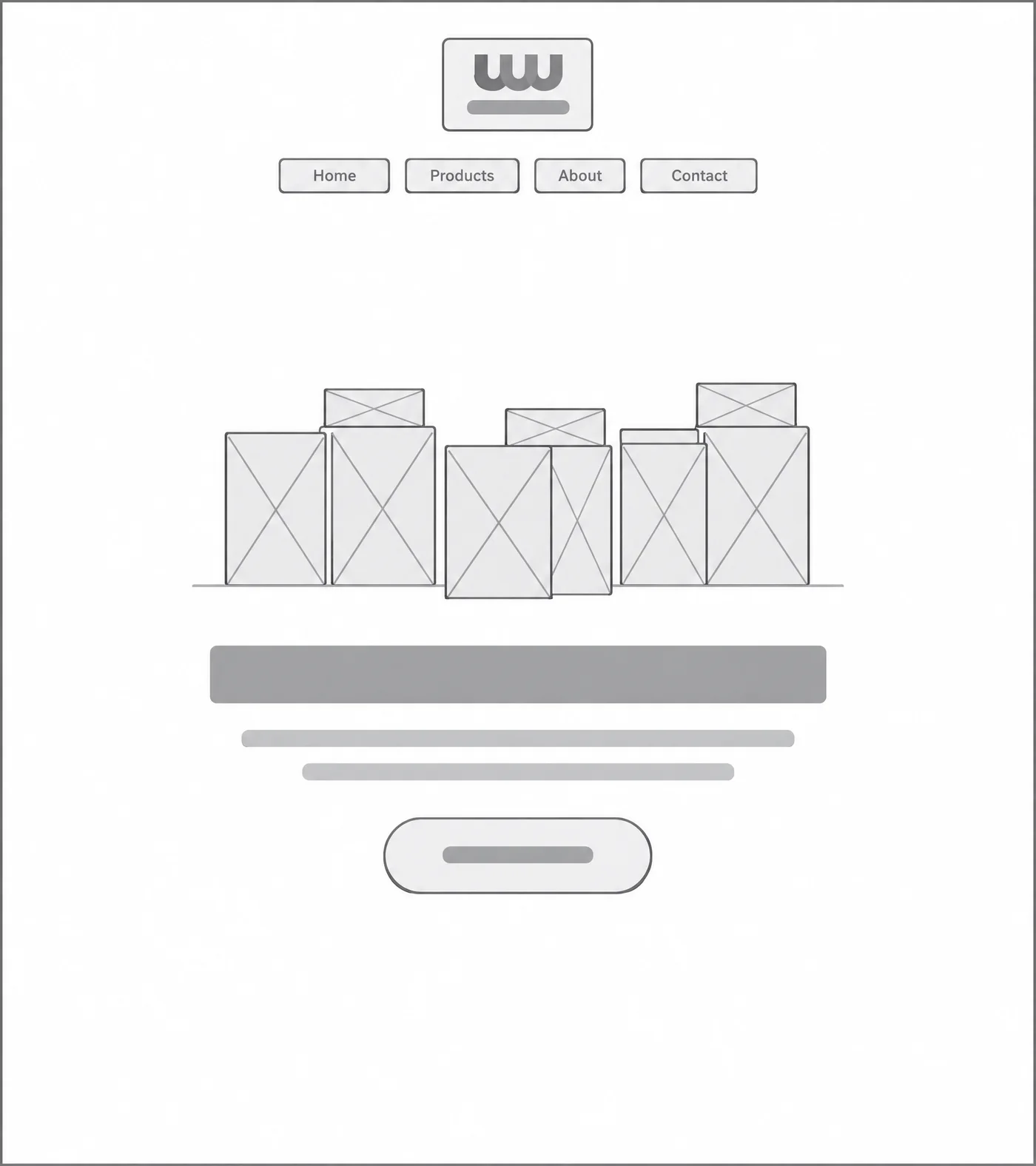 KickDeck Website, wireframe