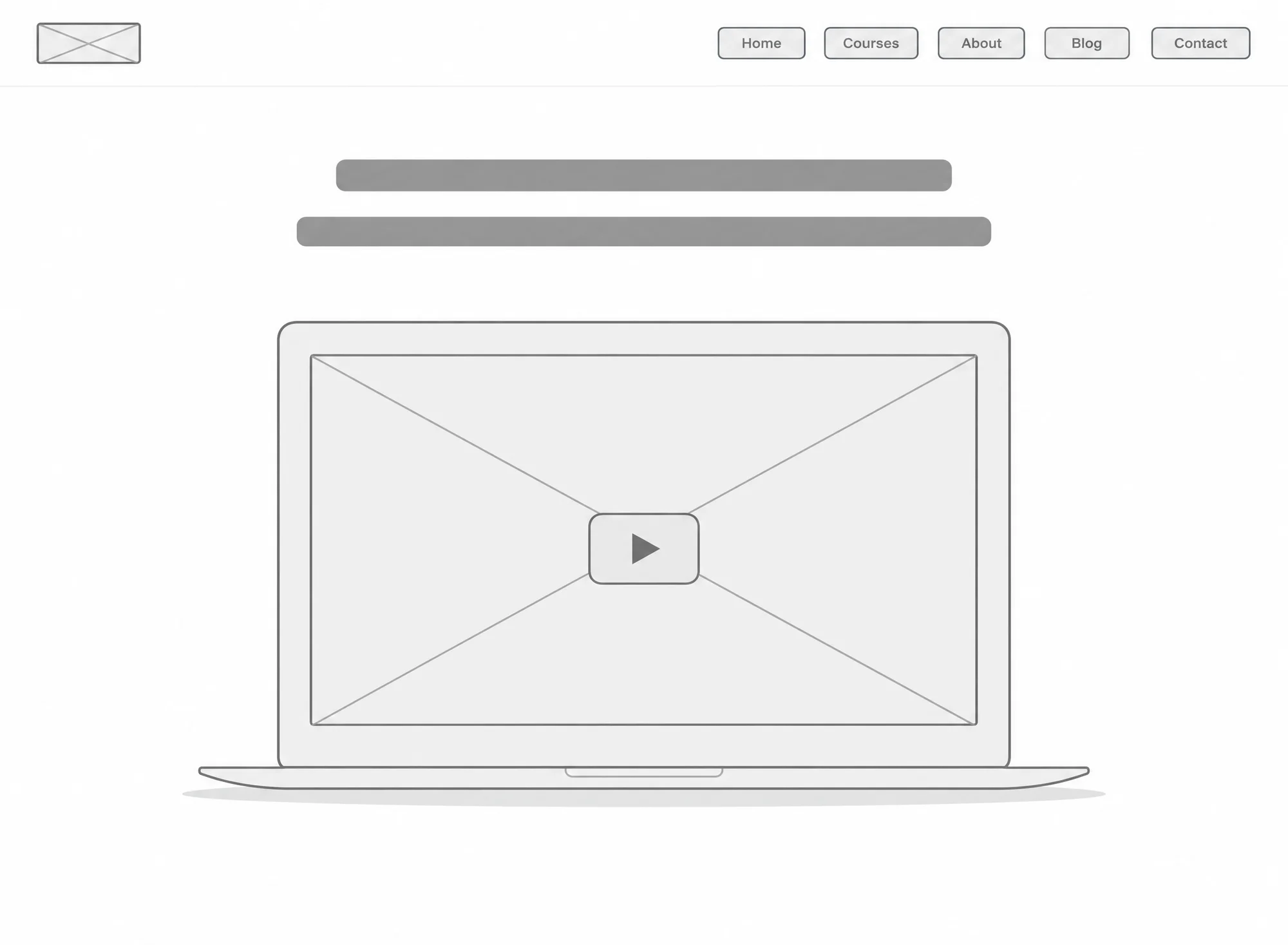 KickDeck Website, wireframe
