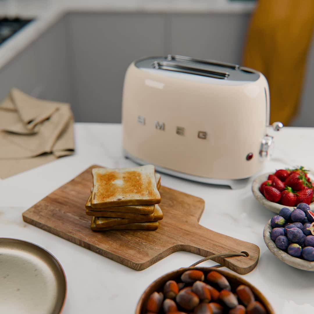 Still frame from the video: SMEG toaster