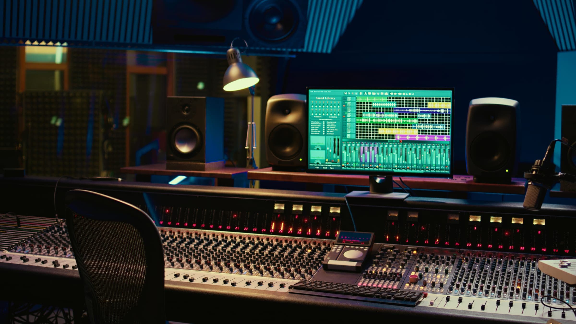 Voiceover studio session